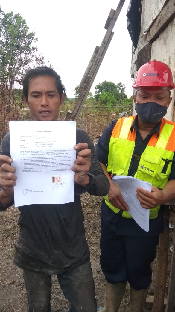 Sedang Asyik Nambang di Dusun Tirus, Empat Unit Tambang ilegal ini Distop Divpam PT Timah, Selanjutnya Ini Yang Terjadi IMG 20211009 WA0037