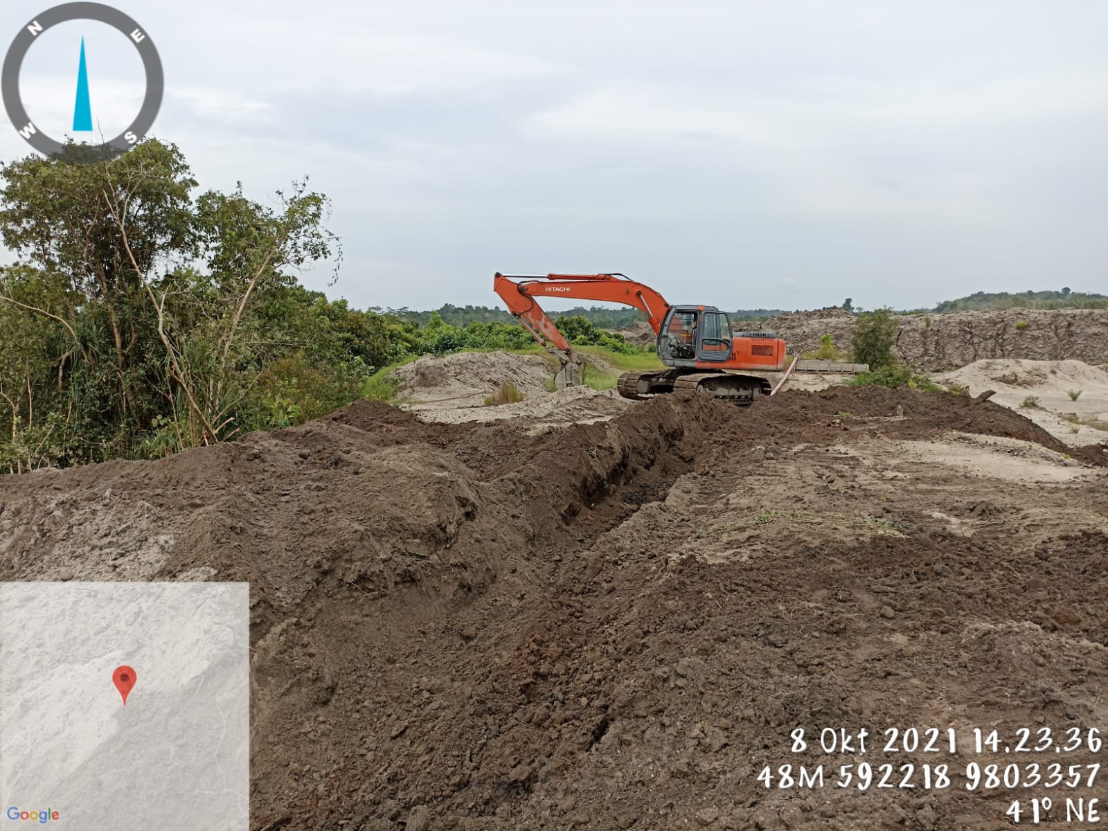 Sedang Asyik Nambang di Dusun Tirus, Empat Unit Tambang ilegal ini Distop Divpam PT Timah, Selanjutnya Ini Yang Terjadi IMG 20211009 WA0045