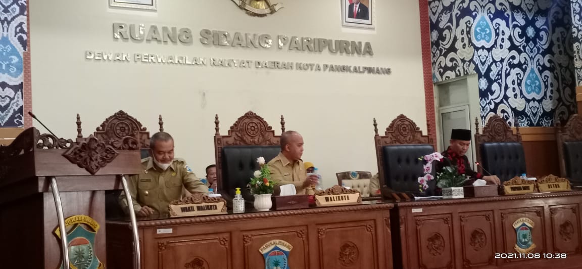 DPRD Kota Pangkalpinang Gelar Rapat Paripurna Kepariwisataan WhatsApp Image 2021 11 08 At 11.56.44