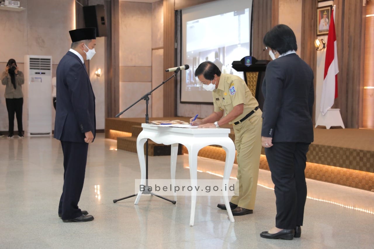 Wagub Babel kukuhkan Kepala Perwakilan BPKP yang Baru WhatsApp Image 2022 01 17 At 15.21.03