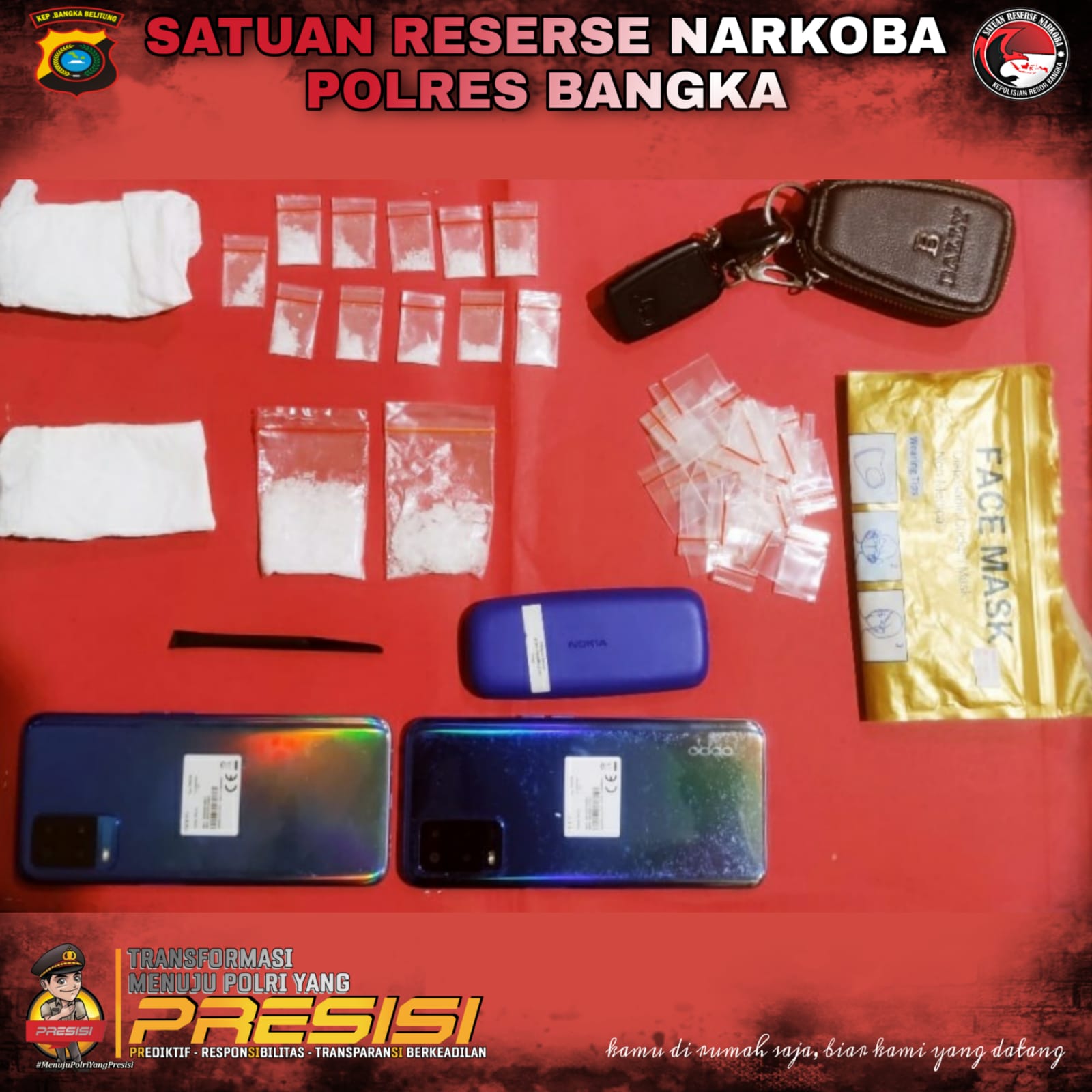 Simpan Sabu 13,05 Gram, Pasutri, Ditangkap Satres Narkoba Polres Bangka IMG 20220303 WA0236