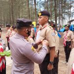 Bentuk Pribadi Mandiri dan Disiplin, Kapolsek Merawang Kukuhkan Anggota Saka Bhayangkara Angkatan IX 2022